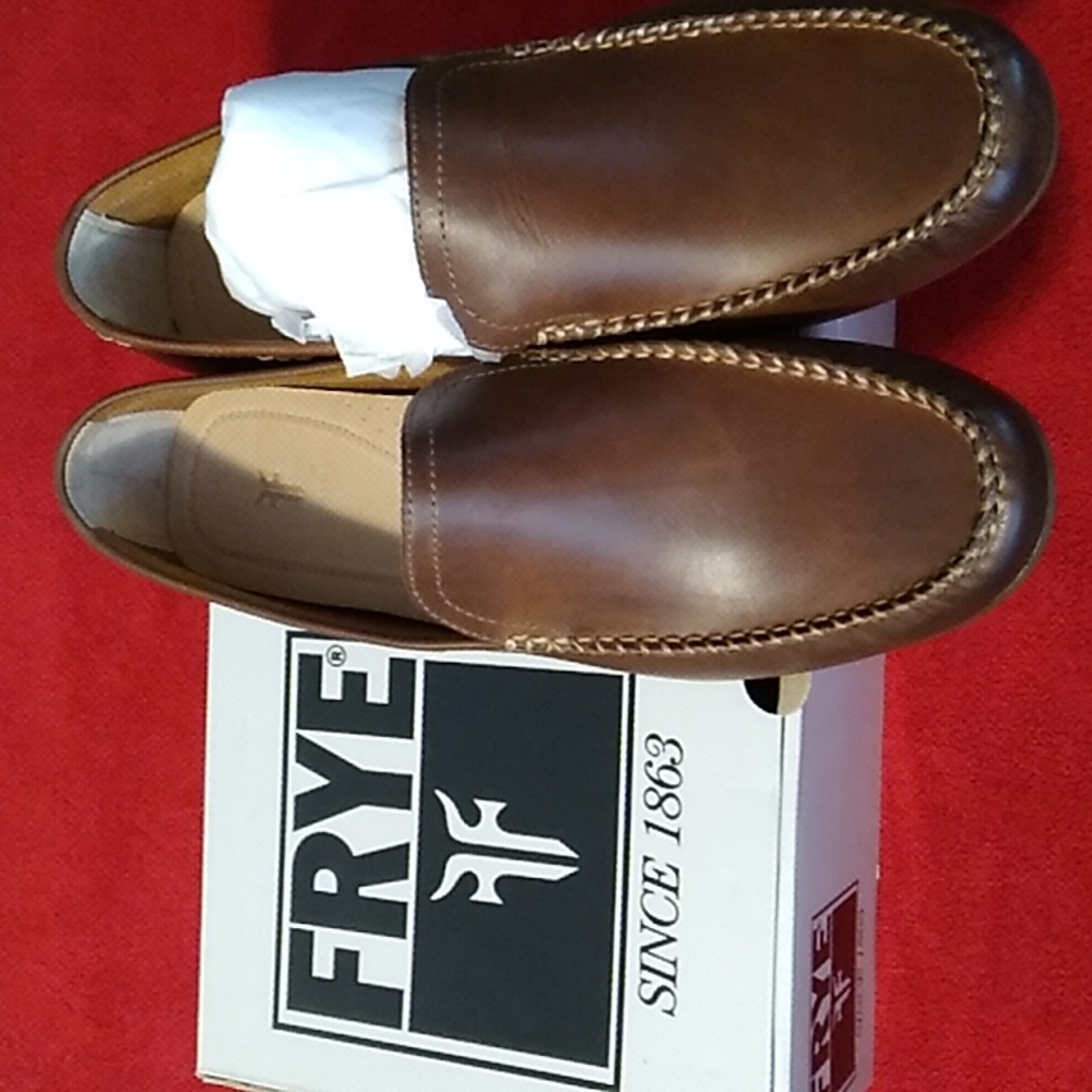 Authentic Brand New Men's Frye Loafers. Sz.11.5 .Brown. Price Set Firm..